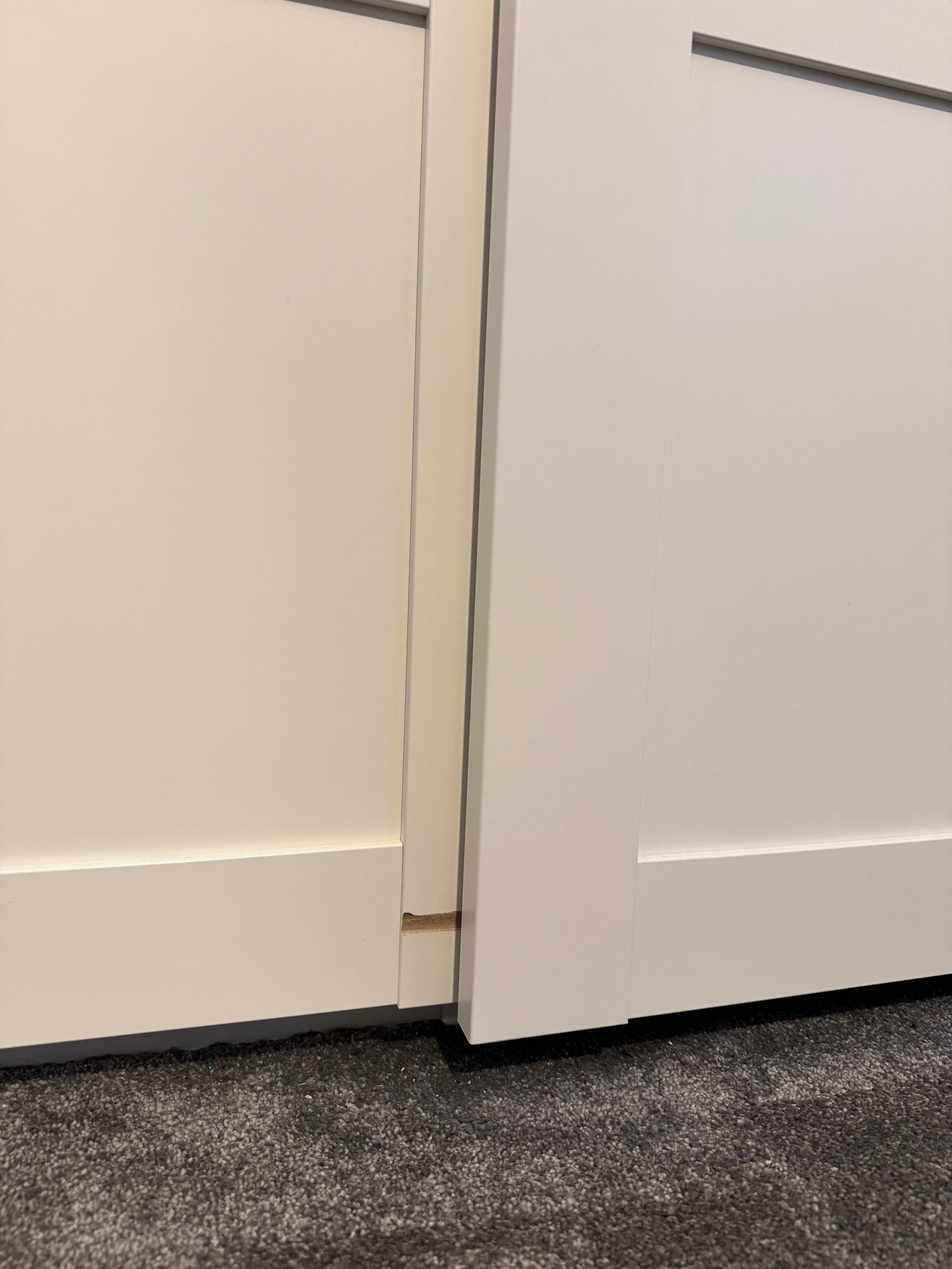 Drzwi przesuwne BERGSBO IKEA białe – 2 skrzydła do szafy PAX