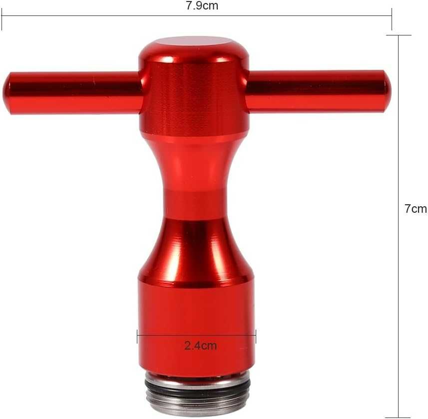 2 sztuki ciężarków do miotacza golfowego + klucz śrubowy czerwone