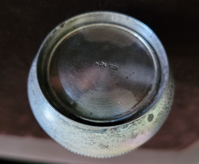 Серебряннач солонка,875 пробы.