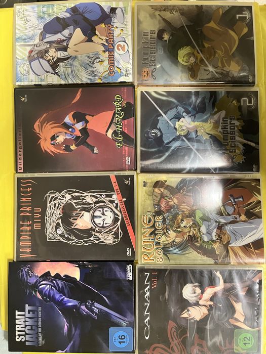 Anime manga - randomowy set filmów DVD