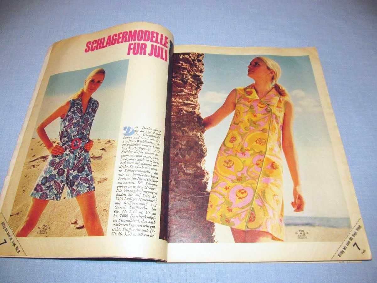 Burda Moden 7/1968 + wykroje Vintage