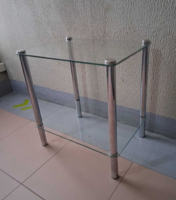 Mesa de Apoio em Vidro