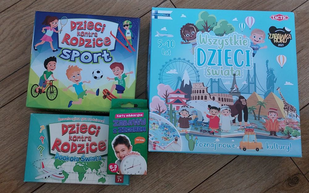 4 gry dla dzieci 5+ m.in. Dzieci kontra rodzice