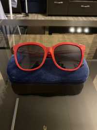 Gucci nowe czerwone okulary przeciwsłoneczne