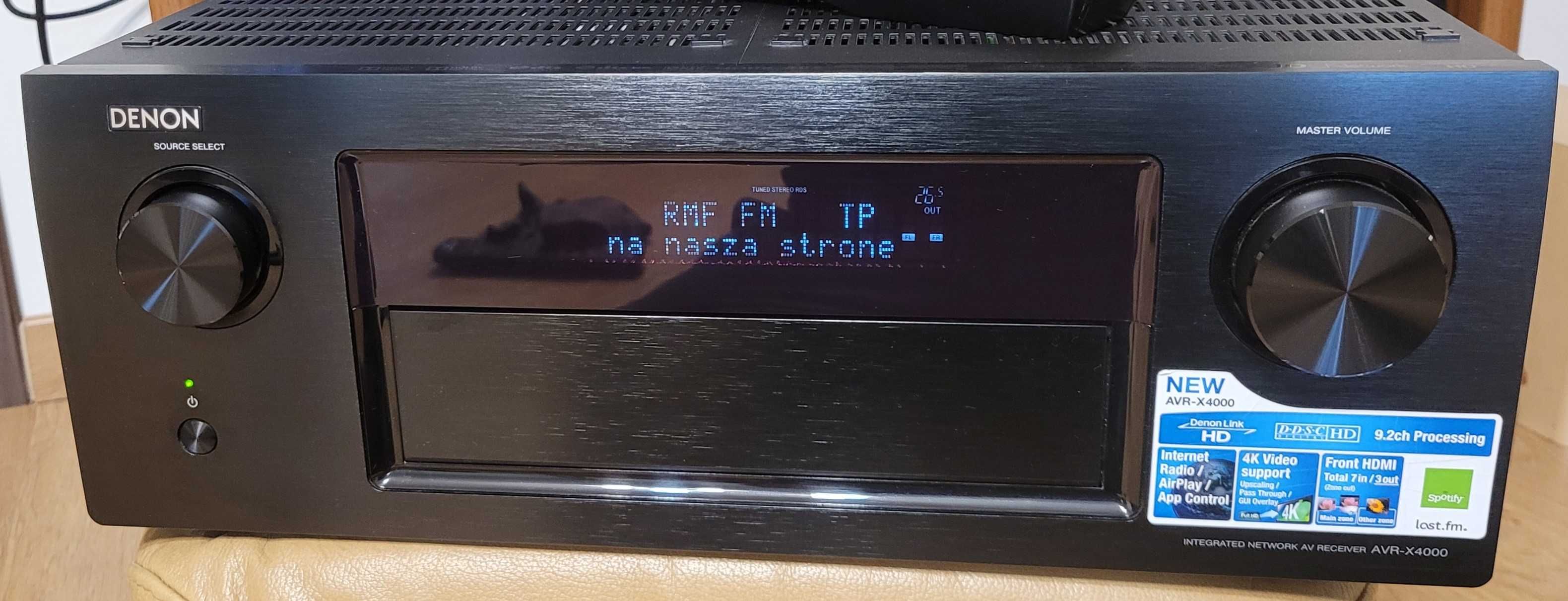 Denon AVR-X4000 Amplituner 9.2 HDMI, radio internetowe, pilot