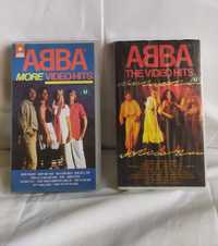 Abba VHS 2 sztuki Video Hits oraz More Video Hits