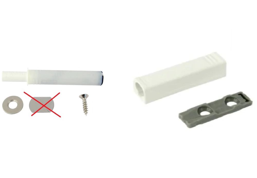 Mechanizm TIP ON 956.1004  Adapter i obojnik BLUM - 4 sztuki