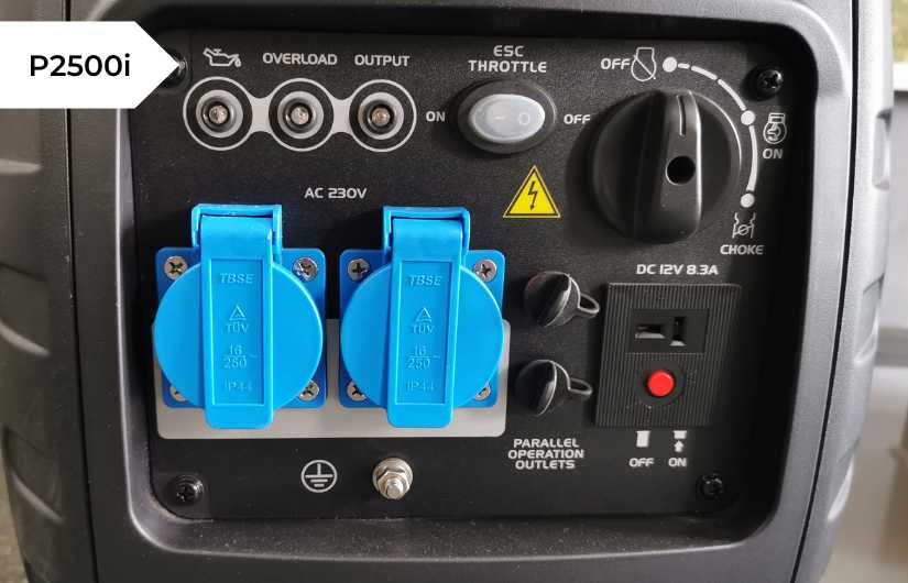 Atlas Copco P2500i AVR Agregat prądotwórczy 2,5kW 1 Fazowy