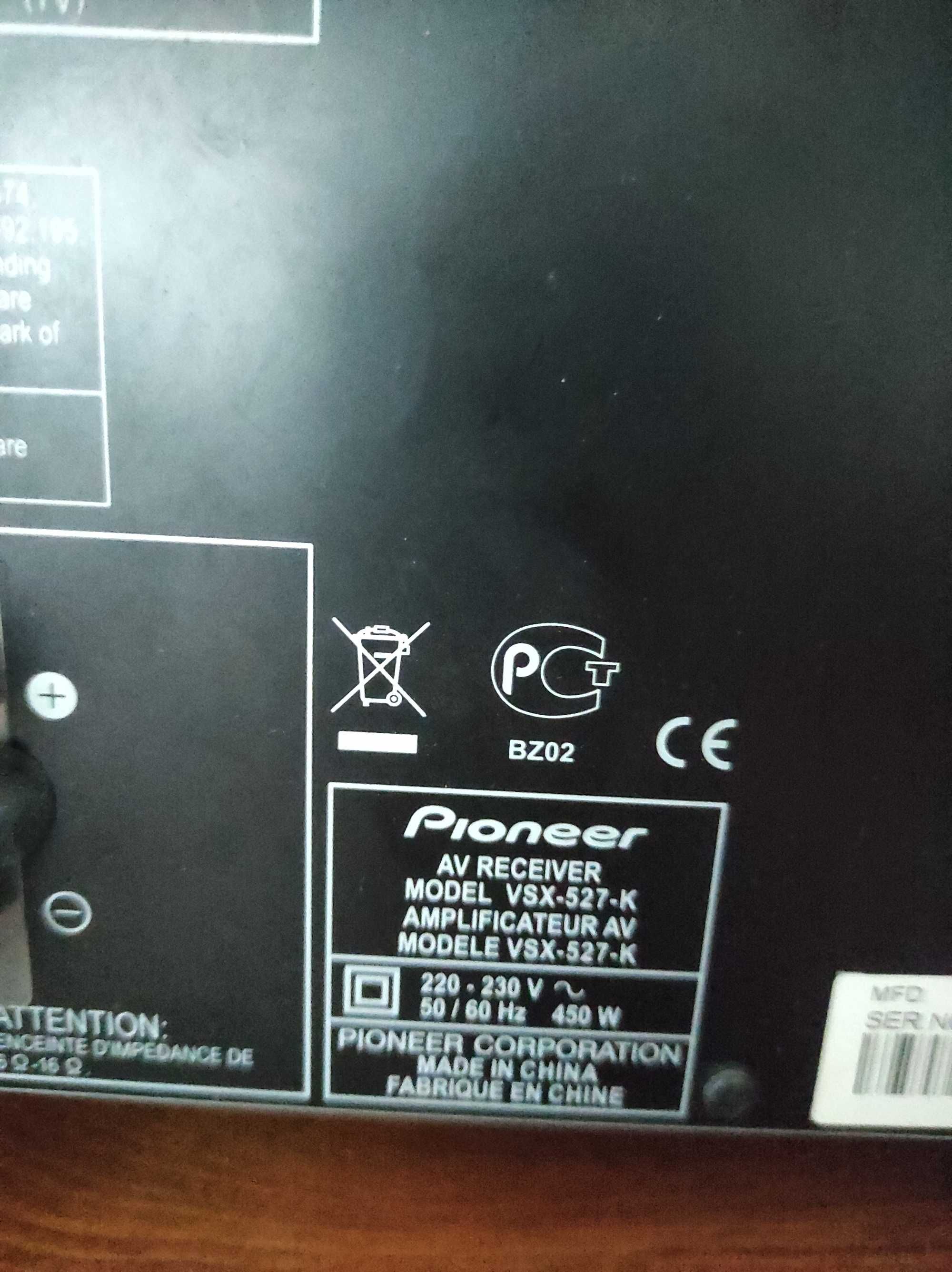 Amplituner Pioneer VSX -527- K+ gratisy