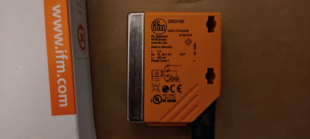 Dalmierz laserowy, Czujnik refleksyjny ifm  O5D100 - O5DLCPKG/US