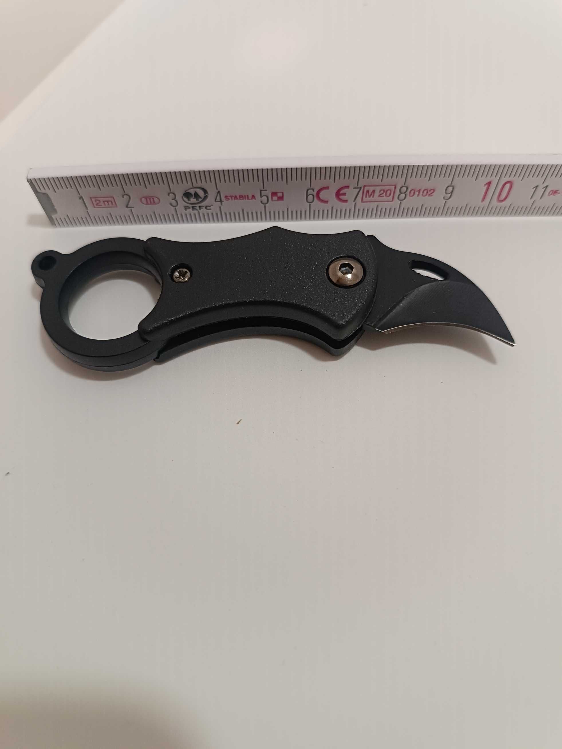 Mini nóż Cleaver 9,8 cm z łańcuszkiem – składany EDC