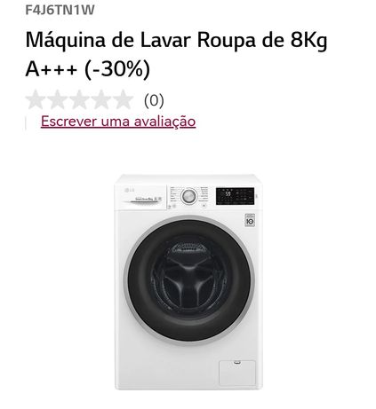 Máquina de lavar LG 8kg A+++