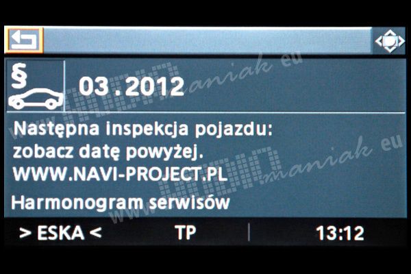 BMW BUSINESS polskie menu maoa