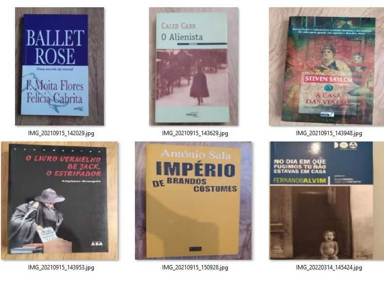 Vários livros - 5€ cada