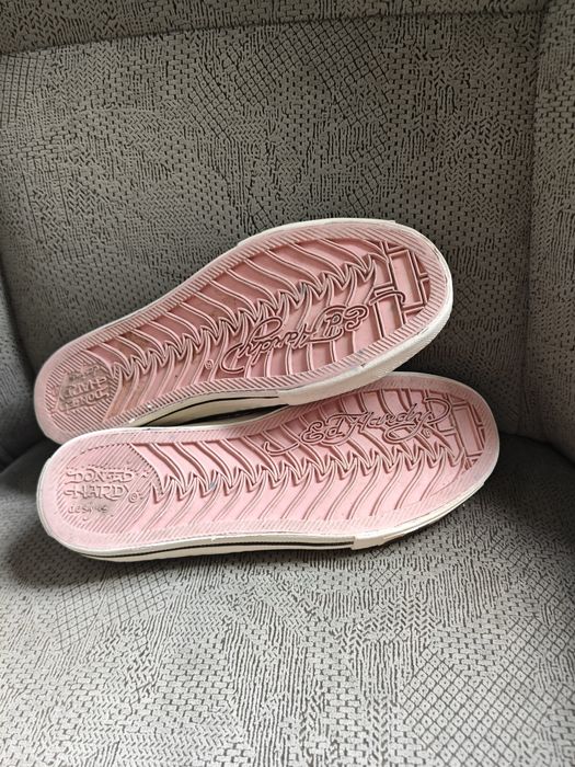 Trampki wsuwane Ed Hardy, rozmiar 38, azjatycki tattoo motyw