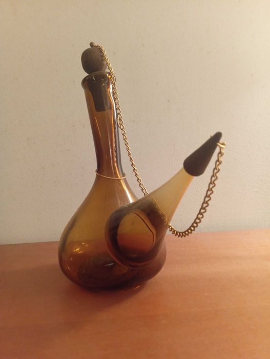 Garrafa de vidro ( Porrón de Cristal Ambar )