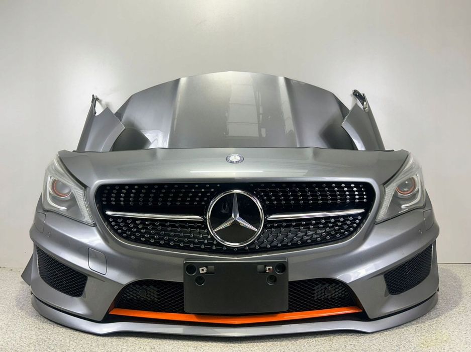 MERCEDES CLA W117 AMG PRZÓD ZDERZAK PAS LAMPY MASKA BŁOTNIKI 787 ORANGE ART