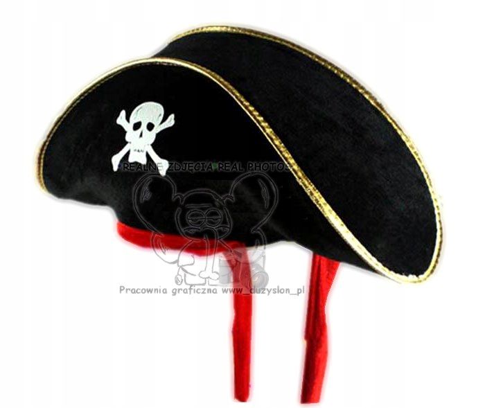 kapelusz pirata kapitana duuuzzy. pirat piratka