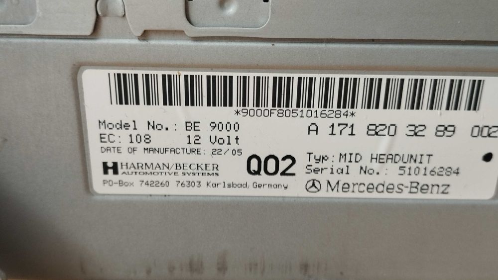 Auto rádio mercedes-benz