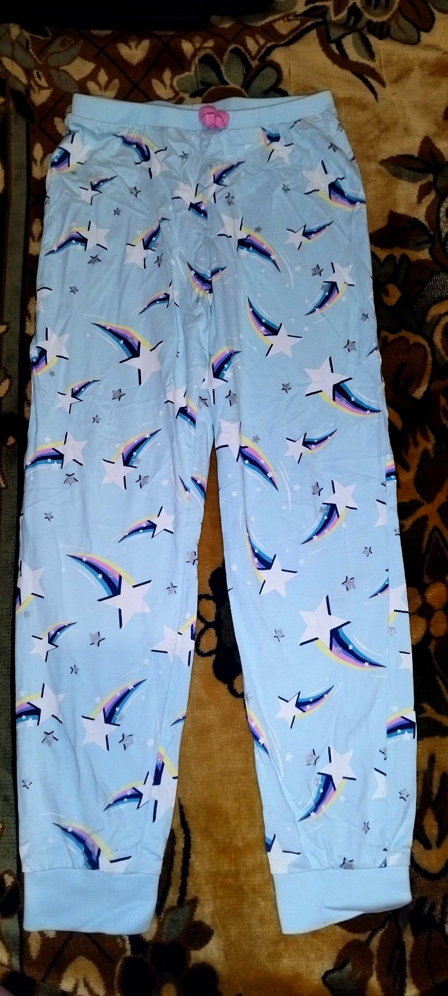 Лосины штаны для дома пижама пони поняшки Литл единорог  6-9л.