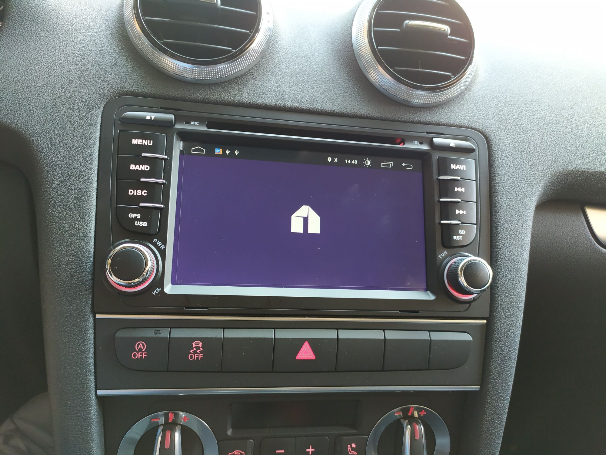 Auto Rádio Audi A4 e A3 GPS TV DVD Bluetooth USB SD Android