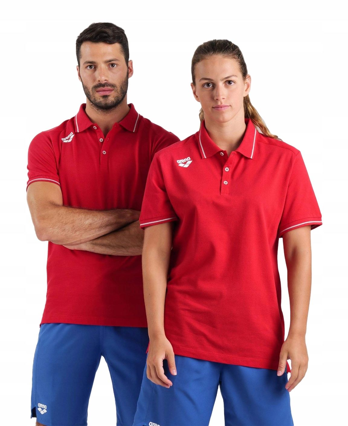 Koszulka T-Shirt polo męski damski Arena Solid Xl