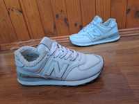 АКЦИЯ. Фирменные кожаные кроссовки New BALANCE рр 39