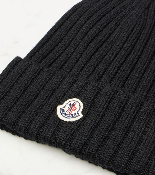Moncler Ribbed Wool Beanie