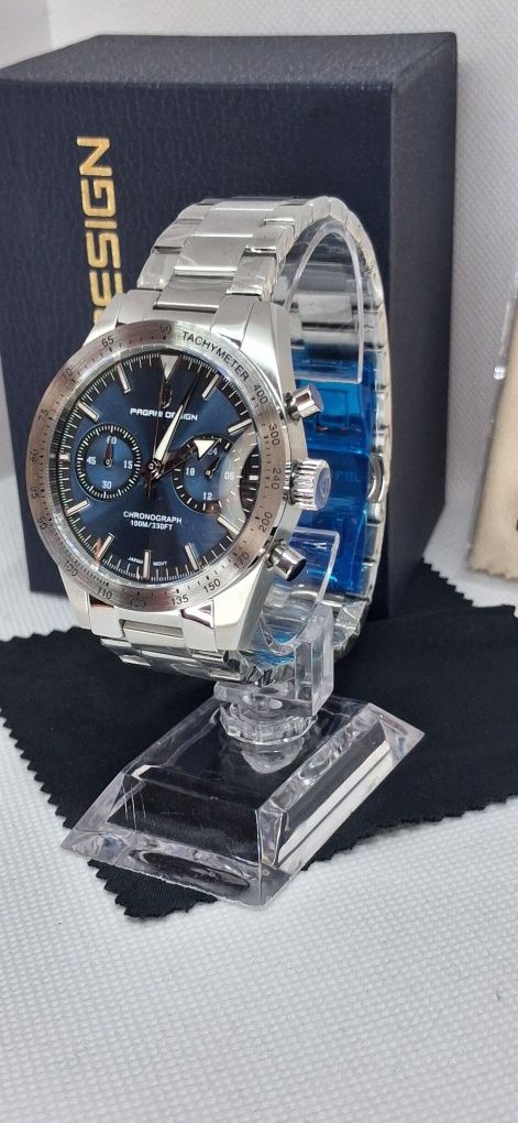 Zegarek Pagani Design stalowy, nowy, chrono!