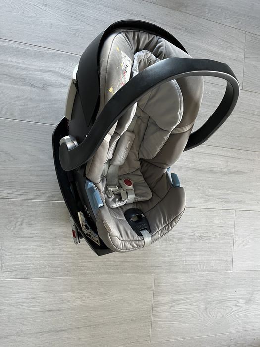 Fotelik 0-13 Cybex Aton 4 - szary - nosidełko z bazą