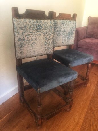 Krzesło drewniane po renowacji.
