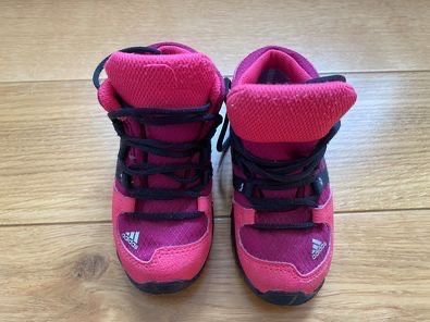 Buty trekingowe Adidas Terrex Mid GTX Gore-tex różowe dziewczęce rozmi