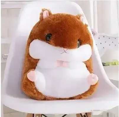 Мягкая игрушка Хомяк с флисовым пледом 110×160 см 40 см