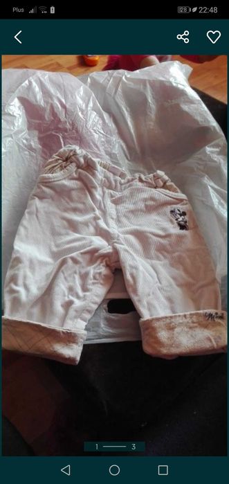 spodnie minnie niemowlęce H&M DISNEY MINNIE 24m