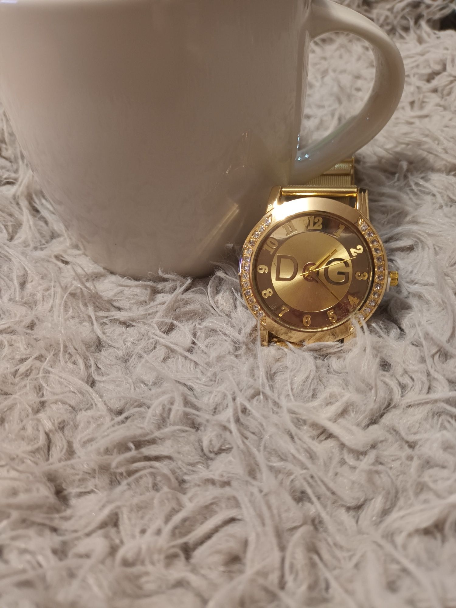 Zegarek damski srebrny złoty