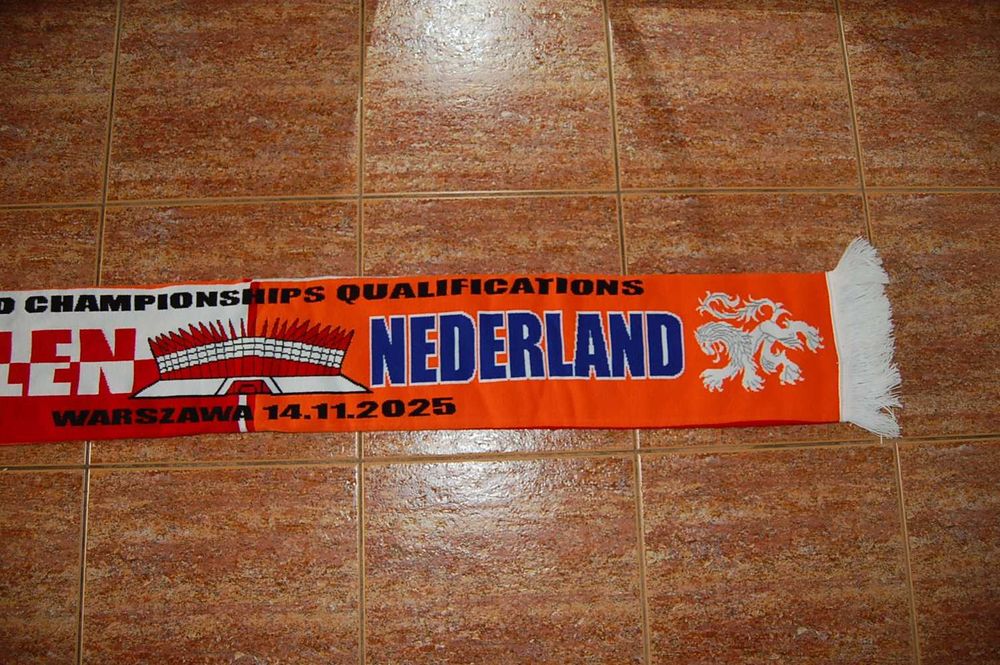 Szalik pamiątkowy Polska-Holandia 14.11.2025 Warszawa