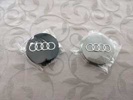 Kit conjunto 4 centros emblema jante audi 60mm