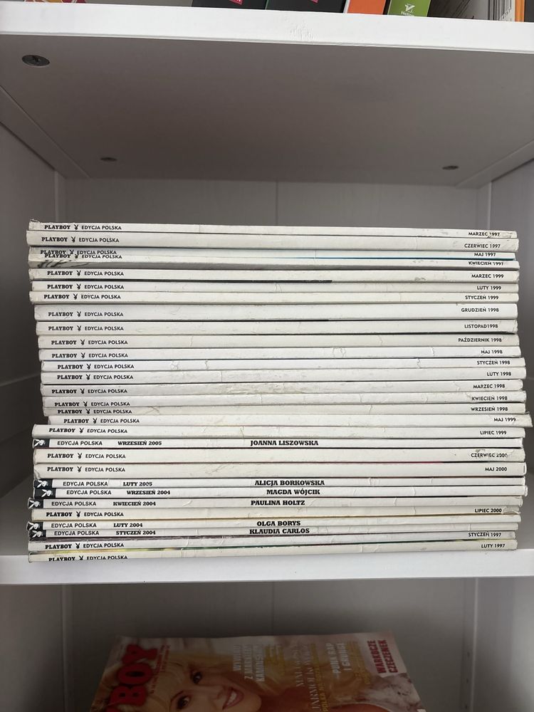 Playboy, 54 egzemplarze, 1996 - 2000, polska edycja, stan dobry