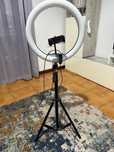 Ring light como novo.