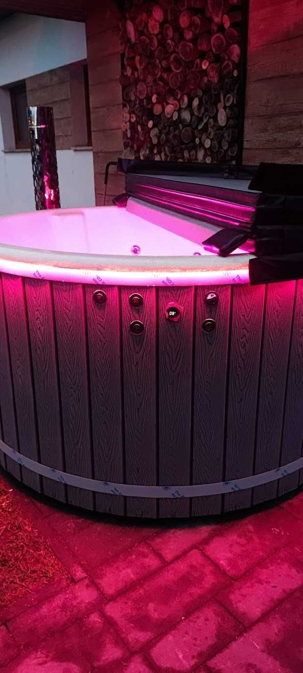 Balia jacuzzi ogrodowe bania sauna relax wanna spa hydrospa