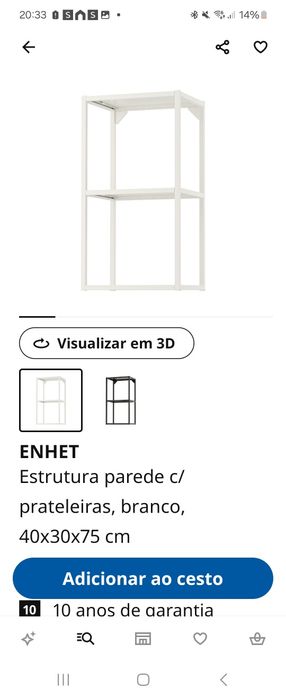Estante Ikea branca