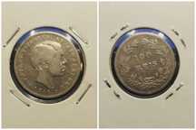 100 Reis, ano 1854, D. Pedro V