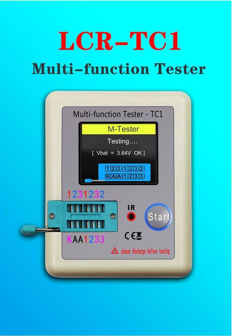 Багатофункціональний тестер Транзистор тестер LCR-TC1