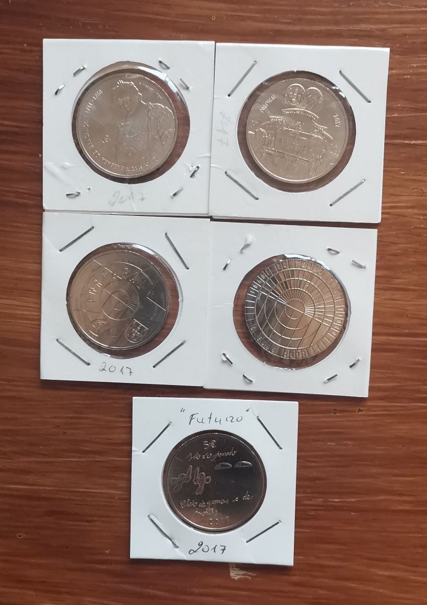 Moedas comemorativas 5€ UNC - ano 2017