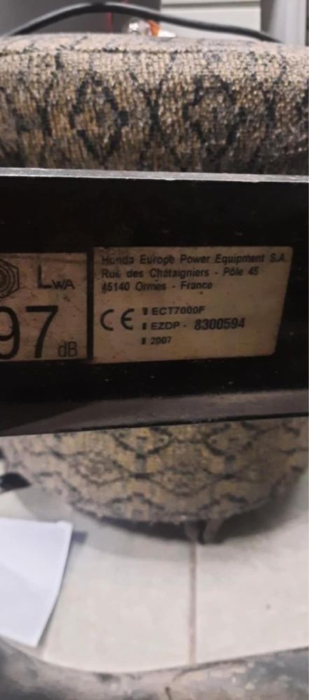 Agregat prado tworczy honda ect7000f
