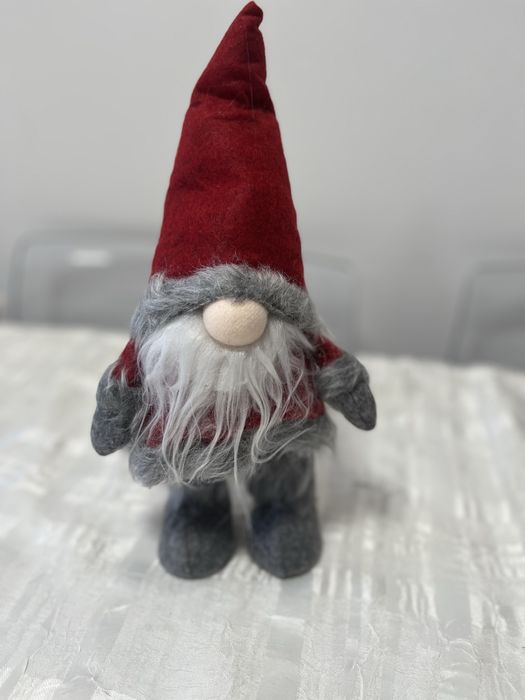 Świąteczny skrzat gnom krasnal 34 cm