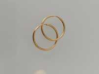 Argolas em ouro de 19,2kt