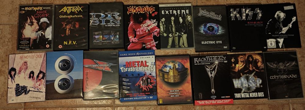 DVDs música Heavy Thrash Hard Rock