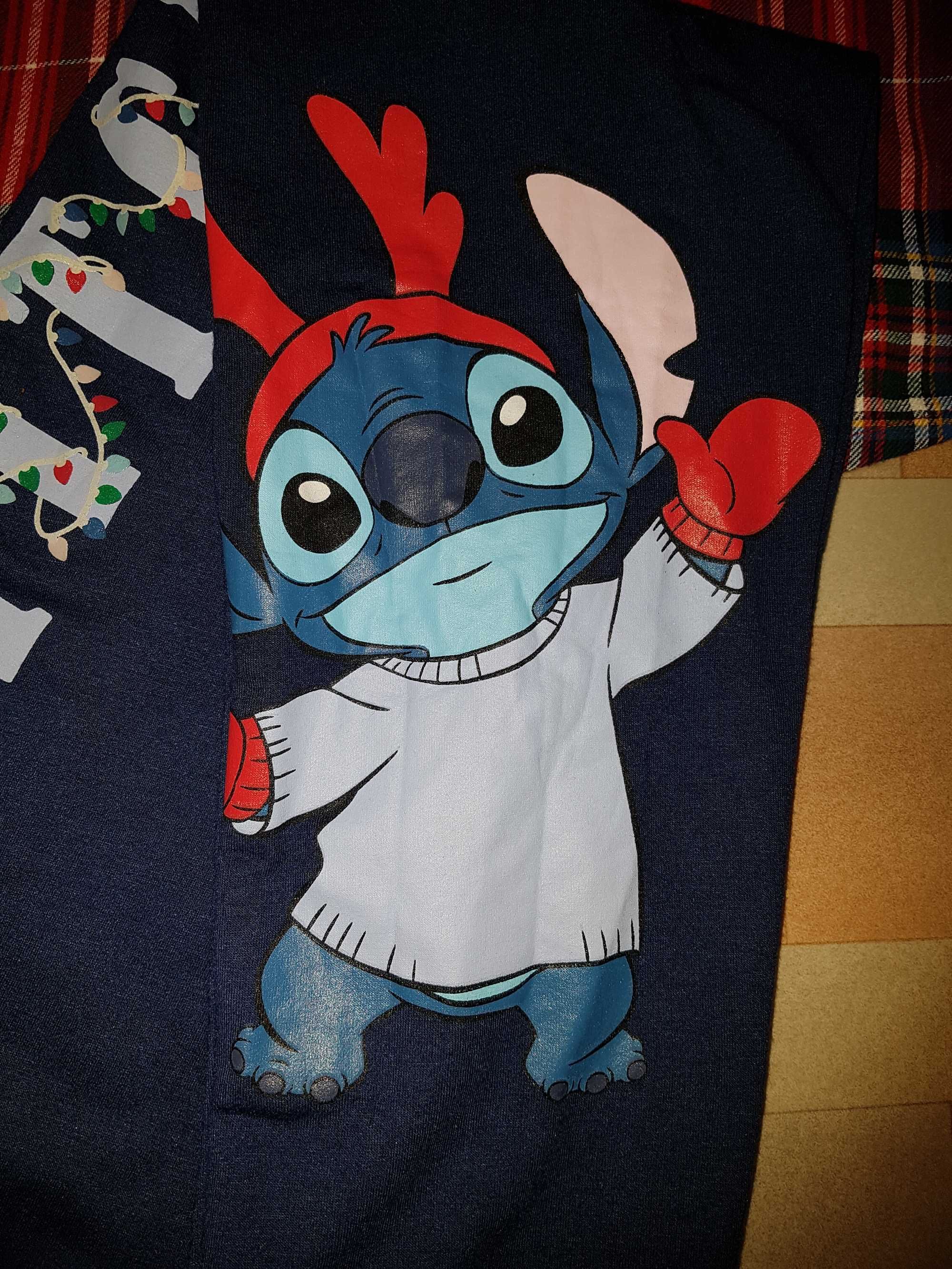 Домашний комплект Disney Стич, Stitch пижама трикотаж S р-р новогодняя