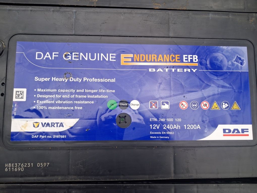 Akumulator 1200A 240ah ciągnik koparka traktor daf scania man volvo